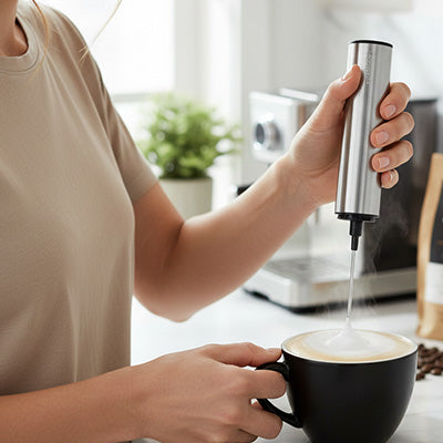 bon cappuccino avec mousseur a lait
