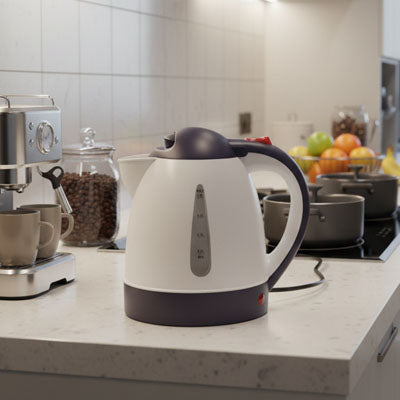 mini bouilloire blanc cuisine