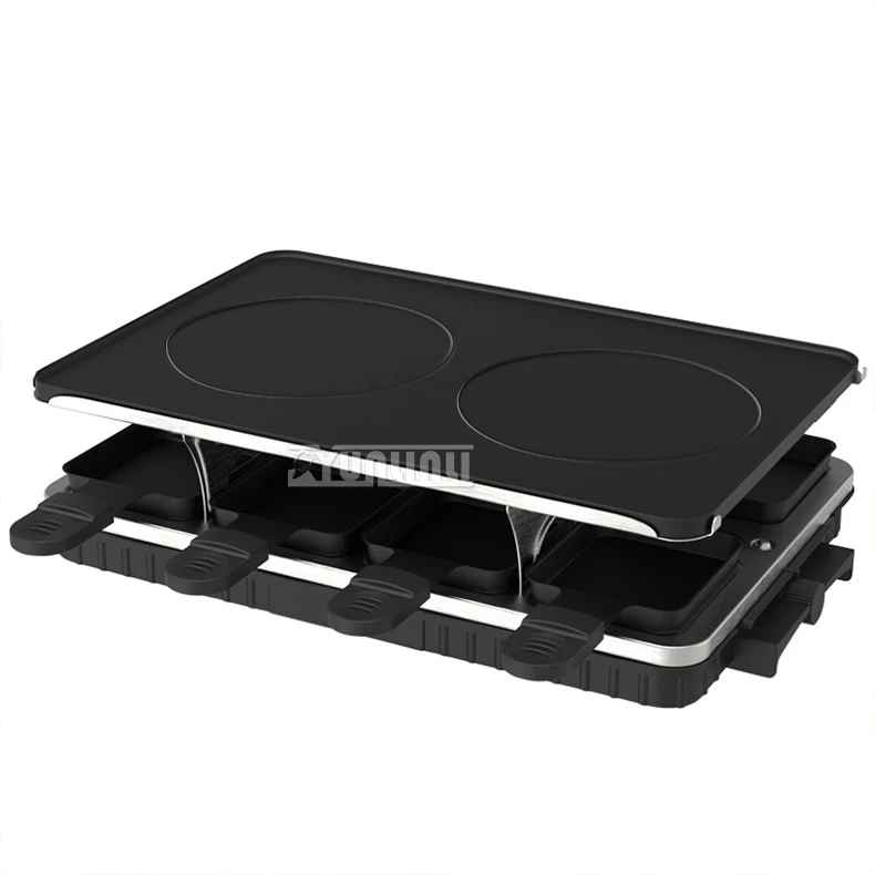 plancha electrique noire sans fumee pour la cuisine