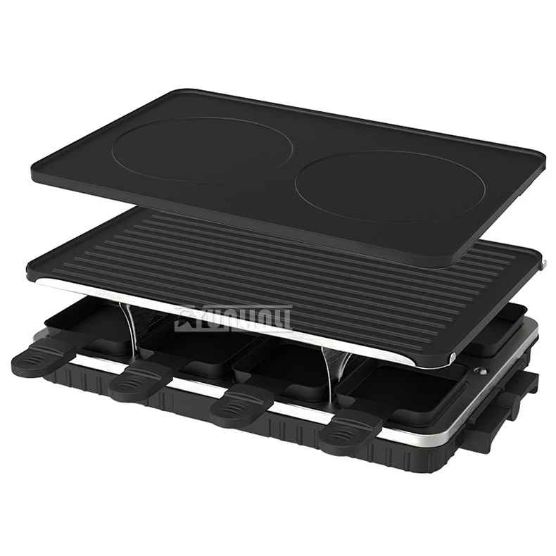 plancha electrique noire sans fumee