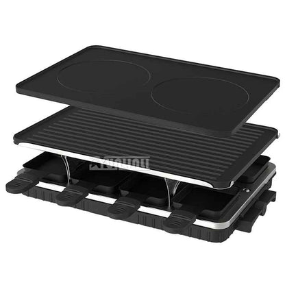 plancha electrique noire sans fumee